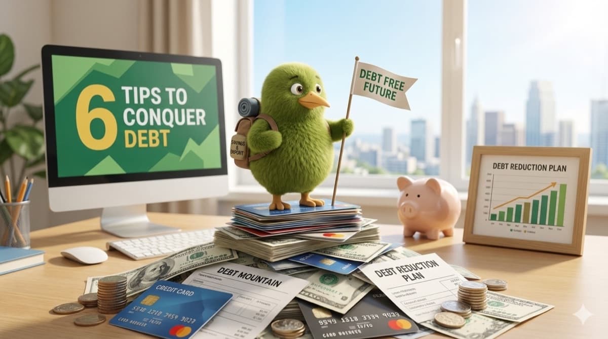 6 Tips for Getting on Top of a Debt Mountain